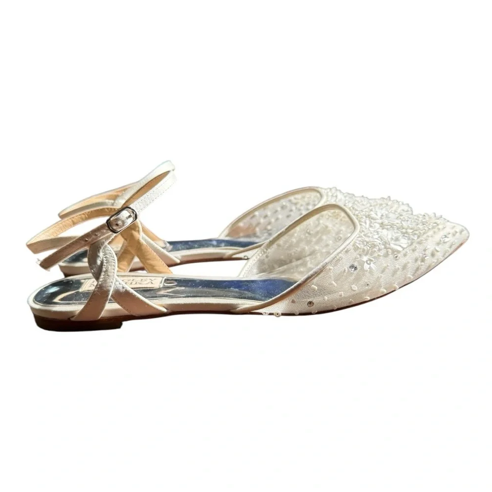 Badgley Mischka Carissa Pointed Toe Flat Size 9 - Picture 14 of 15